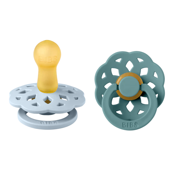 Duo suce en caoutchou bohème - Bleu/océan