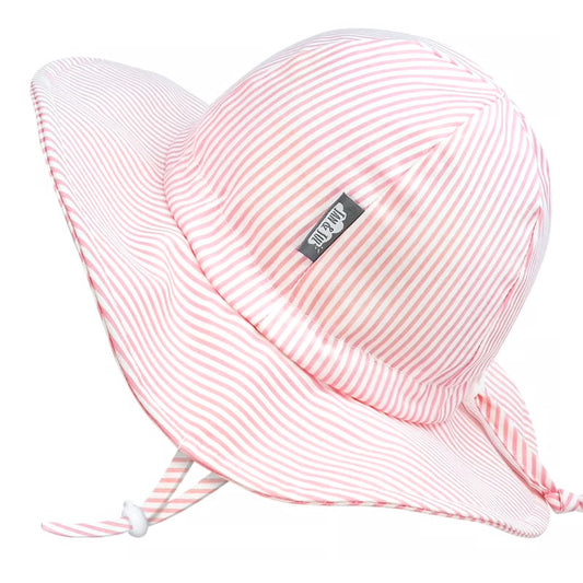 Chapeau ajustable en coton - Ligné rose