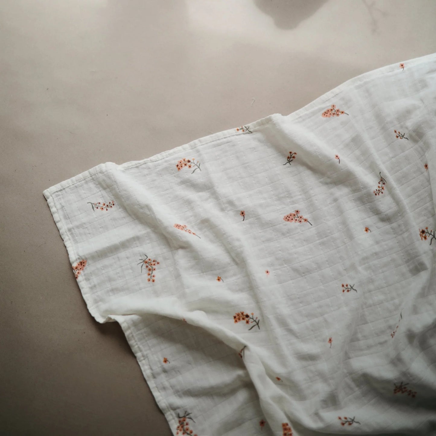 Doudou en mousseline - coton biologique - Fleure