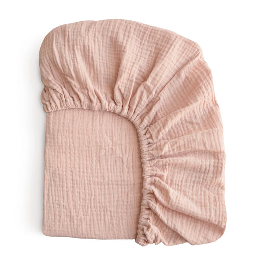 Drap contour en mousseline- Blush