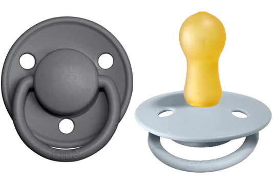 Duo suce en caoutchou de lux - Fer et Bleu bébé