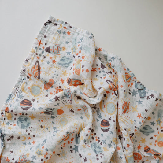 Doudou en mousseline - coton biologique - espace