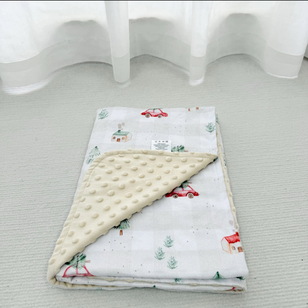 Doudou Minky & Minky dot - Noël - Ceuillette de Sapin