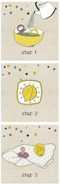 Duo suce en caoutchou de lux - Ivoire et Sauge