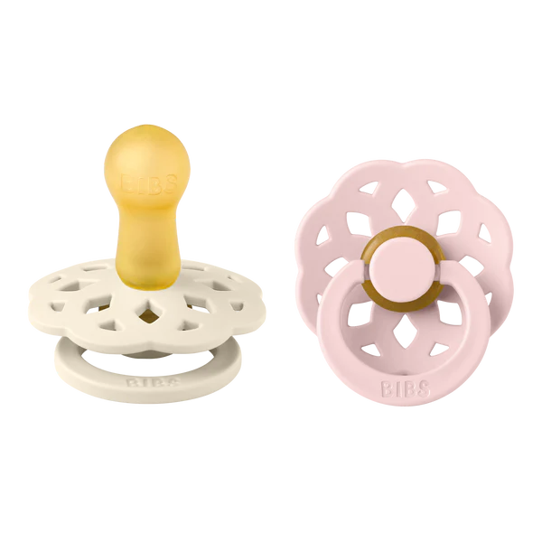 Duo suce en caoutchou bohème - Ivoire/blush