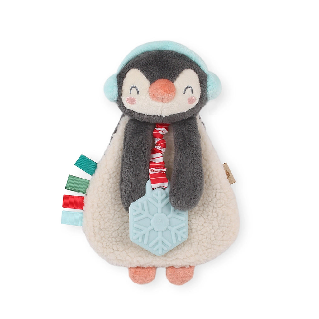 Peluche et anneau de dentition Holiday Penguin Itzy Lovey