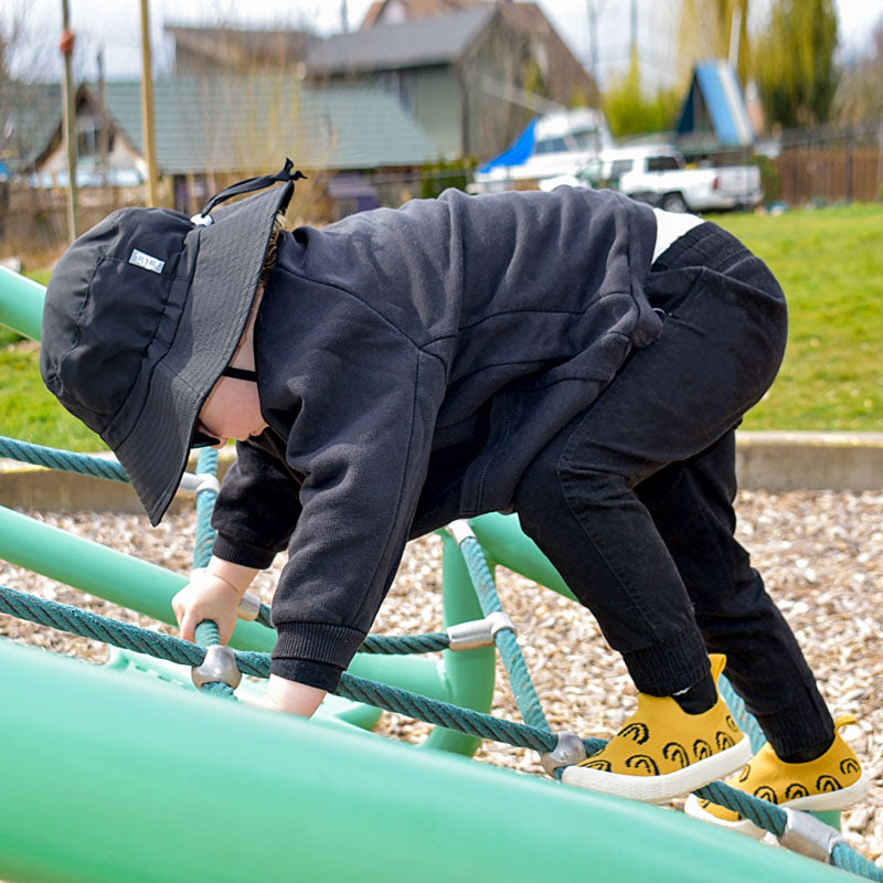 Chapeau bob ajustable imperméable - Noir