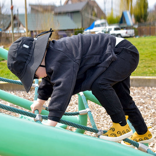Chapeau bob ajustable imperméable - Noir