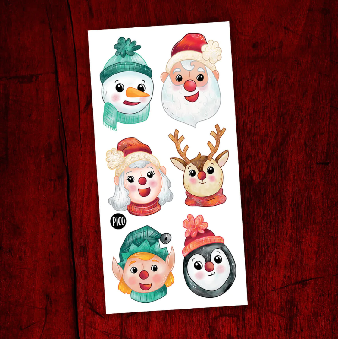 Tatouages temporaire hypoallergène - Noël au Pôle Nord