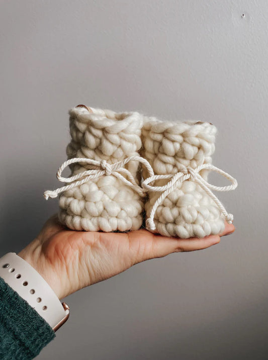 Pantouffles en laine - coton