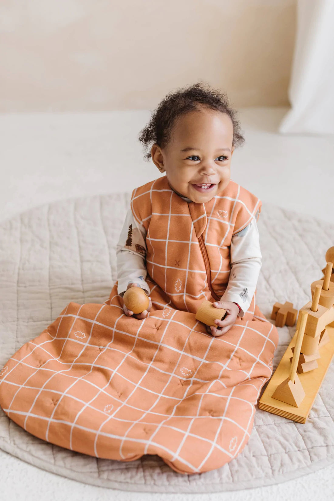 Sac de nuit - dormeuse 2.5TOG - feuille de chêne