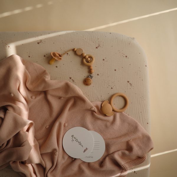 Drap contour en mousseline- Pluie d'étoile