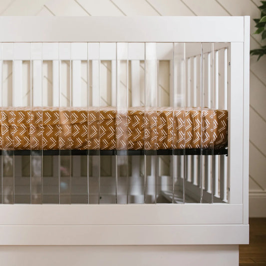 Drap de lit de bébé en mousseline de coton - Mudcloth/Boue