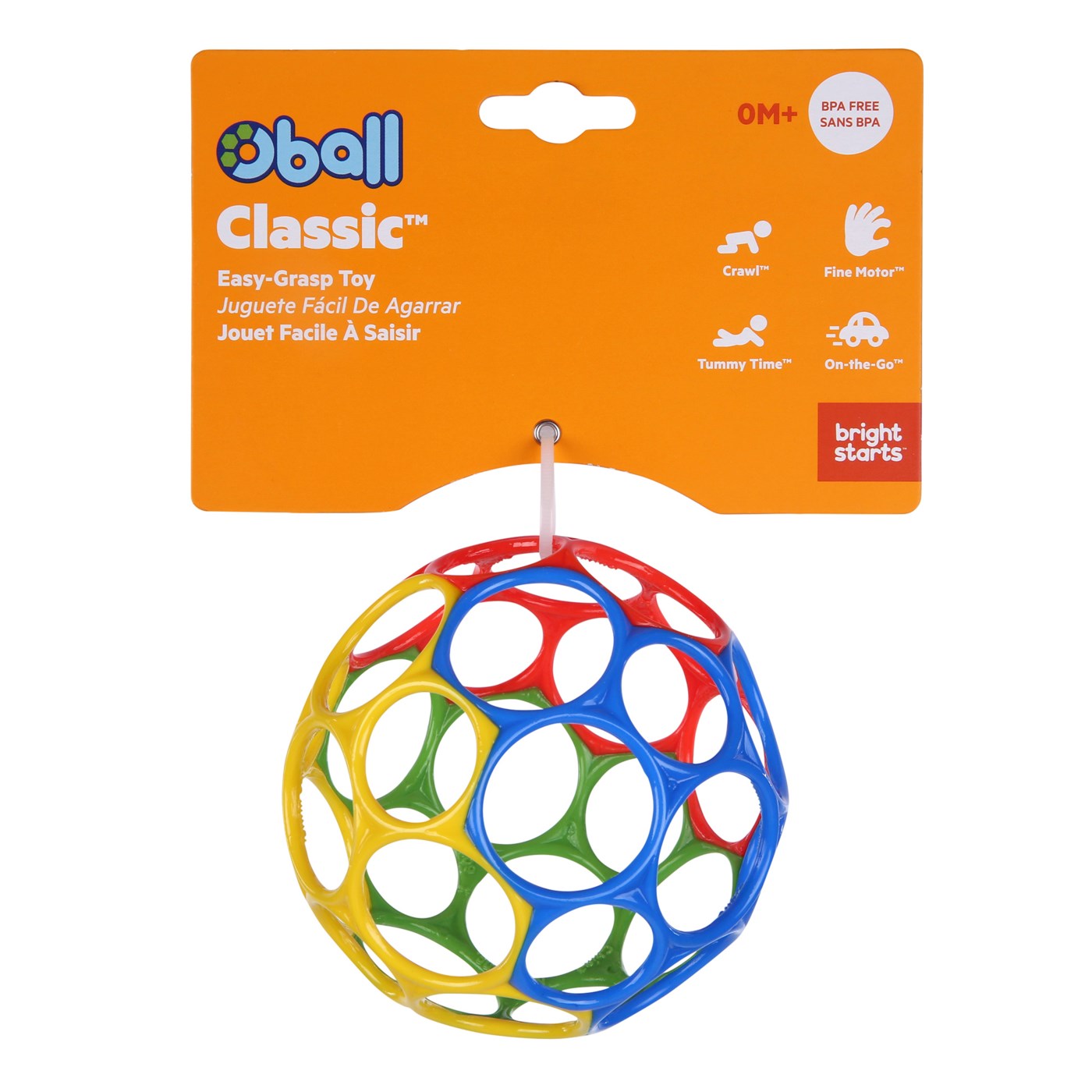 4" Oball - Rouge/bleu/vert/jaune