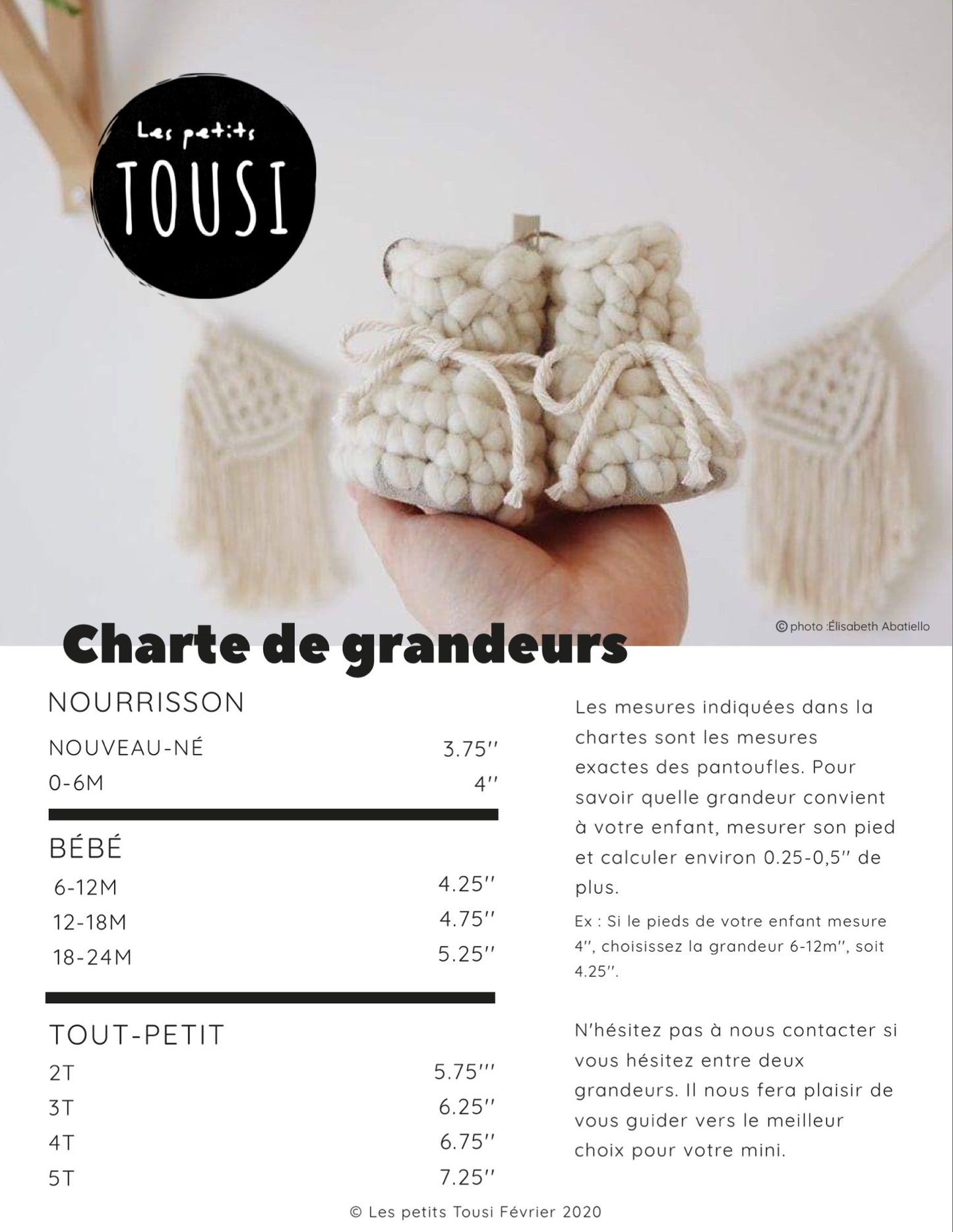 Pantoufles en laine - Café