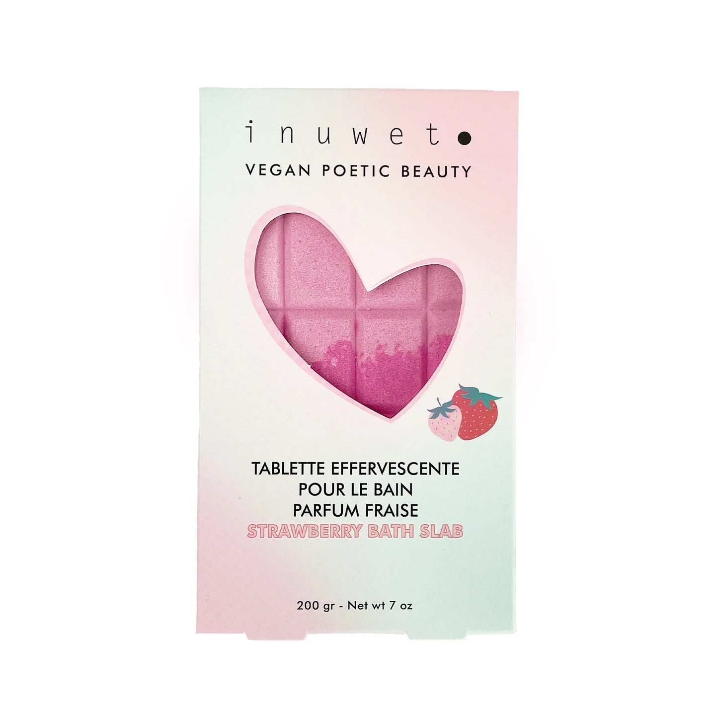 Tablette de bain effervescente- Fraise