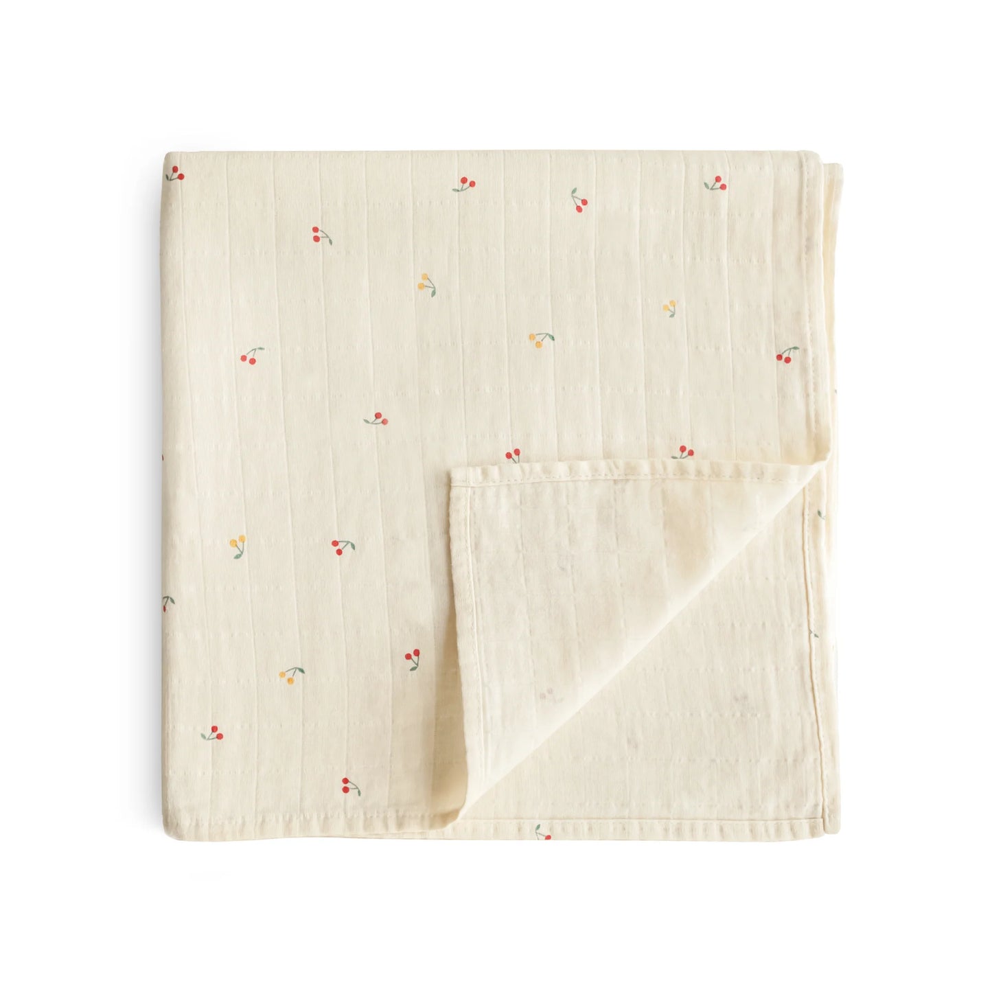 Doudou en mousseline - coton biologique - Cerise