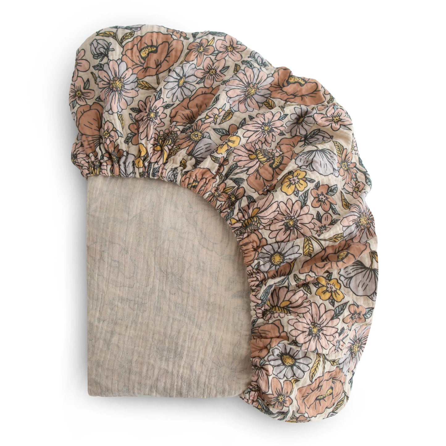 Drap contour en mousseline- Fleure Rétro