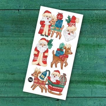 Tatouages temporaires hypoallergène- Nicolas et ses rennes