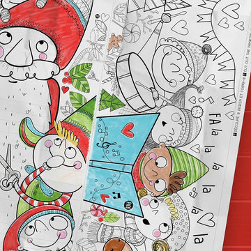 Coloriage géant - C’est l’hiver