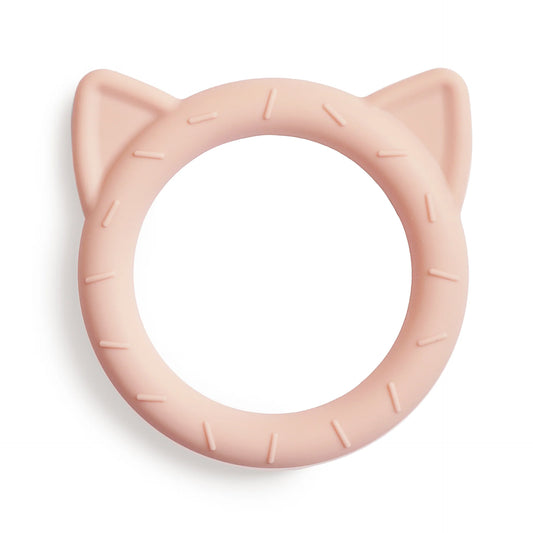 Jouet de dentition en silicone - Chat blush