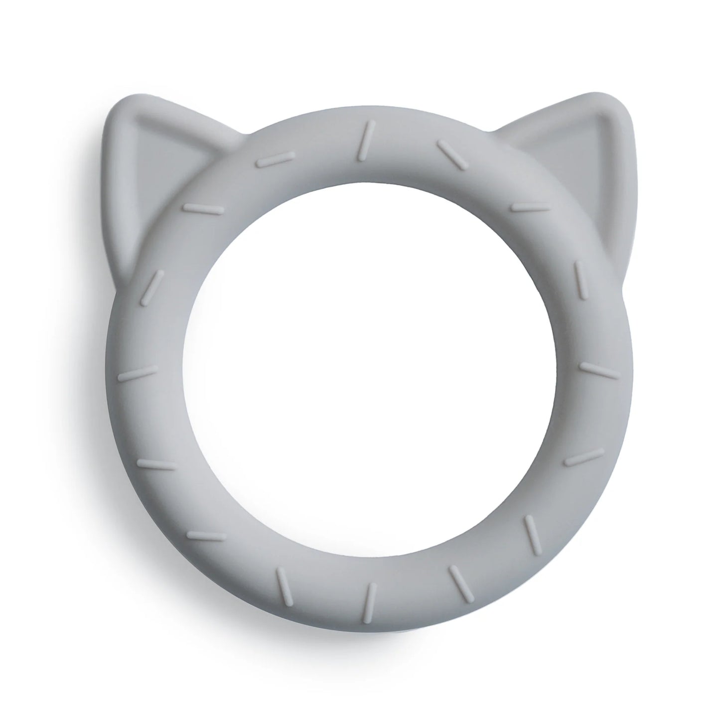 Jouet de dentition en silicone - Chat gris