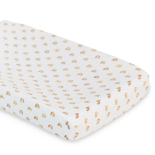 Housse pour matelas à langer - Arc-En-Ciel