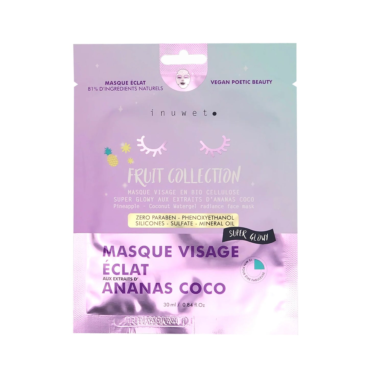 Masque visage- ÉCLAT ANANAS COCO