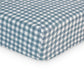 Drap de lit de bébé en mousseline de coton - navy