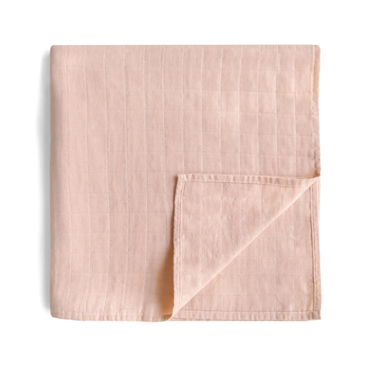 Doudou en mousseline - coton biologique - Blush