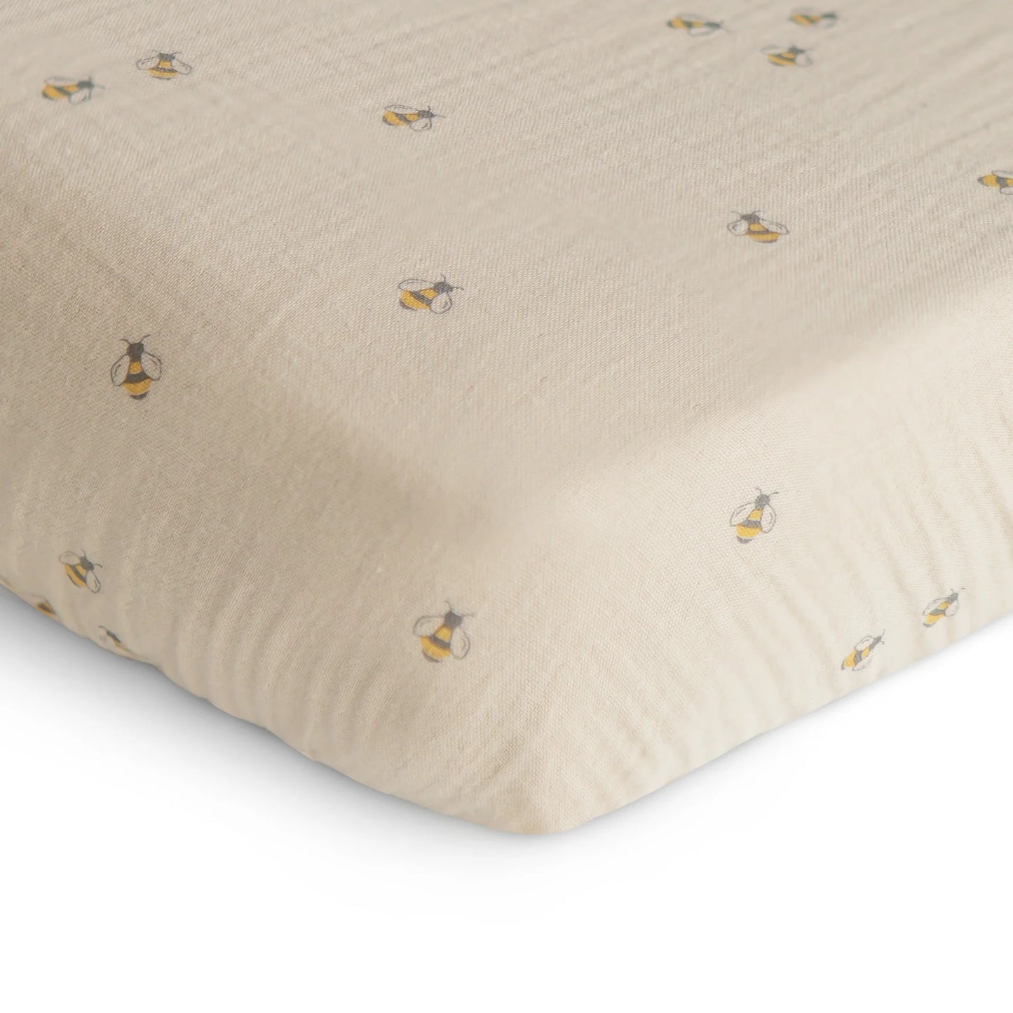 Drap contour en mousseline- Abeille