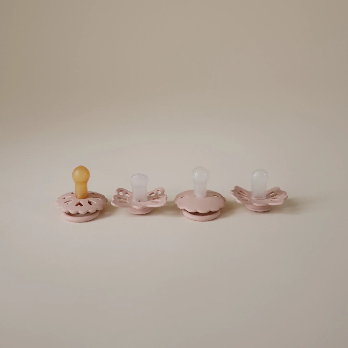 Suce en caoutchouc naturel - Ensemble nourrisson - Blush
