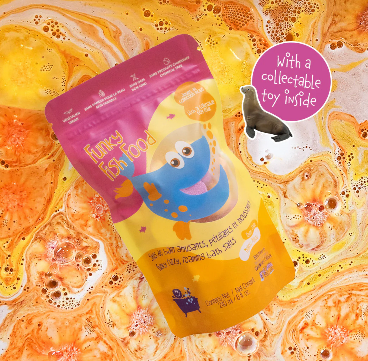Funky fish food - Jaune