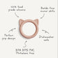 Jouet de dentition en silicone - Chat blush