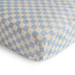 Drap contour en mousseline- Carré bleu