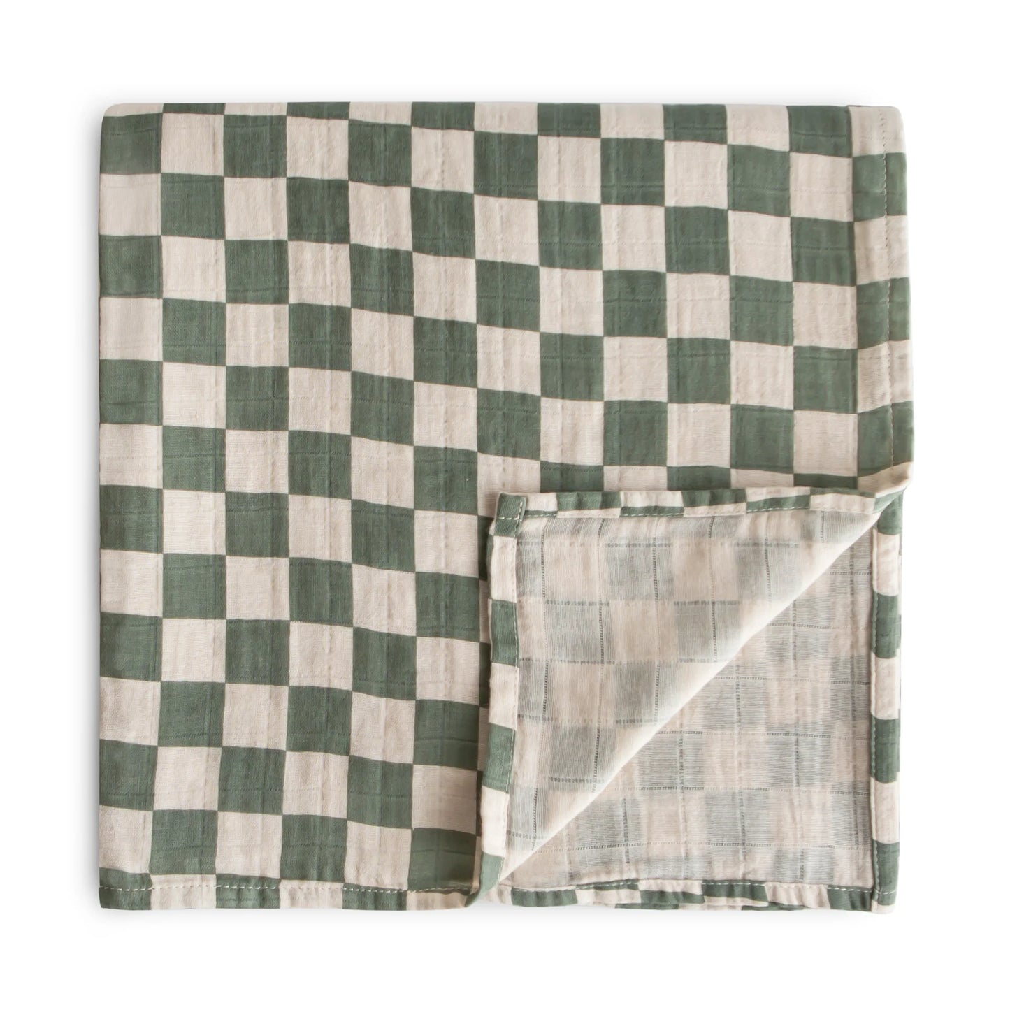 Doudou en mousseline - coton biologique - Olive