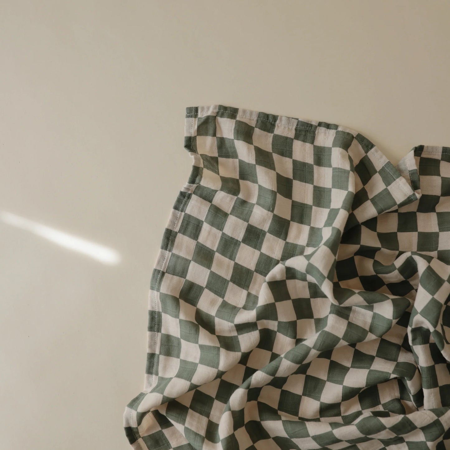 Doudou en mousseline - coton biologique - Olive