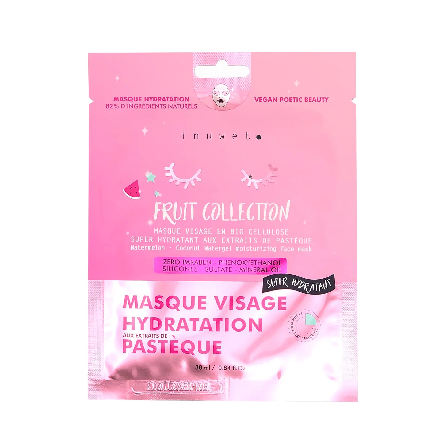 Masque visage-Melon d’eau - bio hydratant
