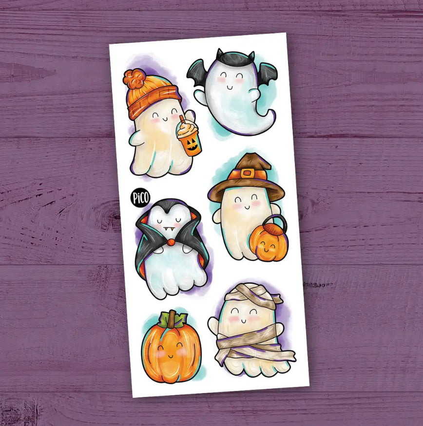 Tatouages temporaires hypoallergène - Collection Halloween