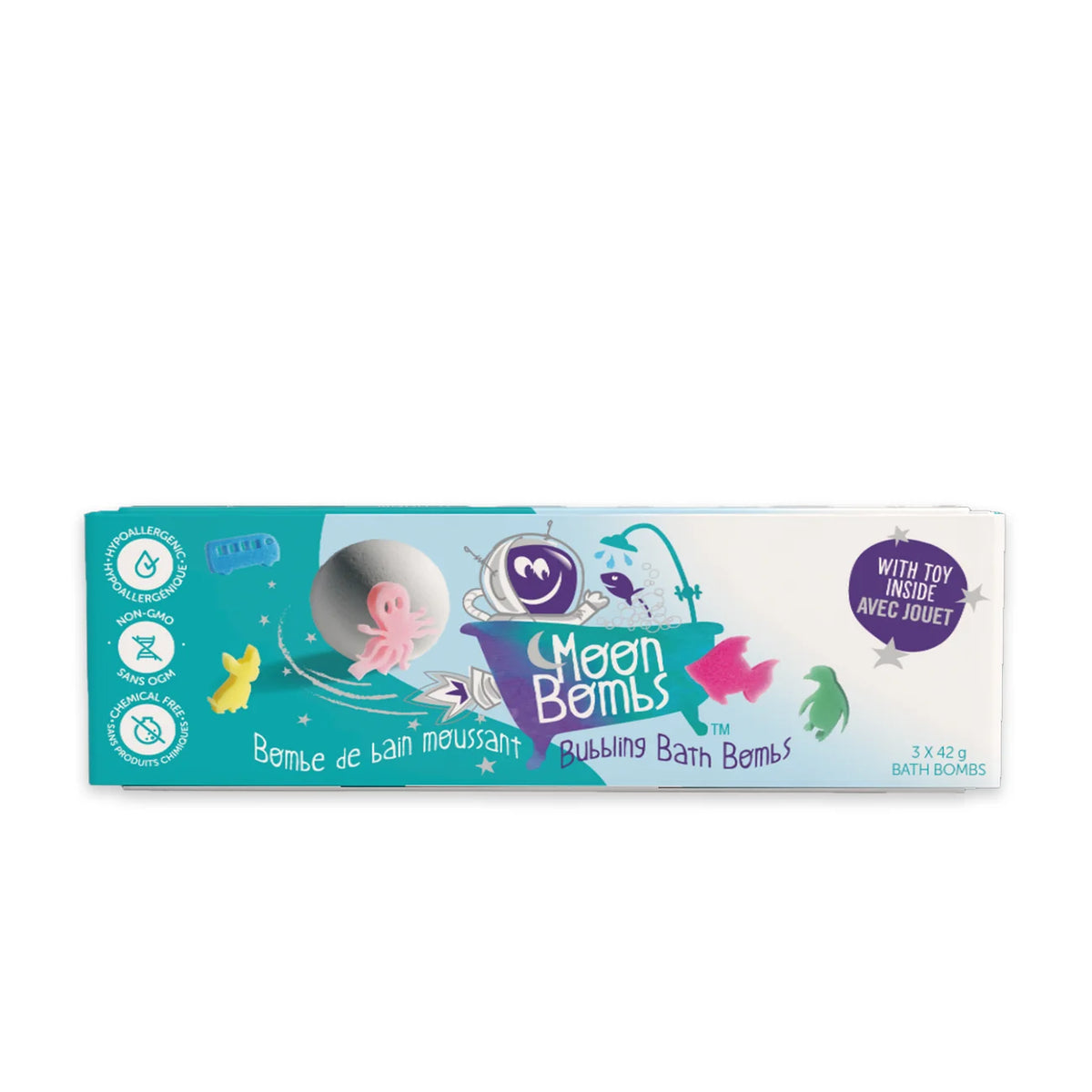 Bombes de bain lune - Paquet cadeau pure