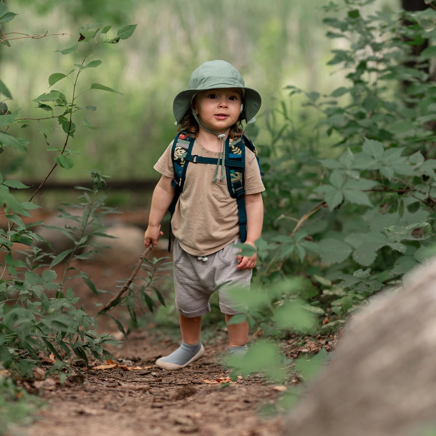 Chapeau ajustable en coton - Vert juniper