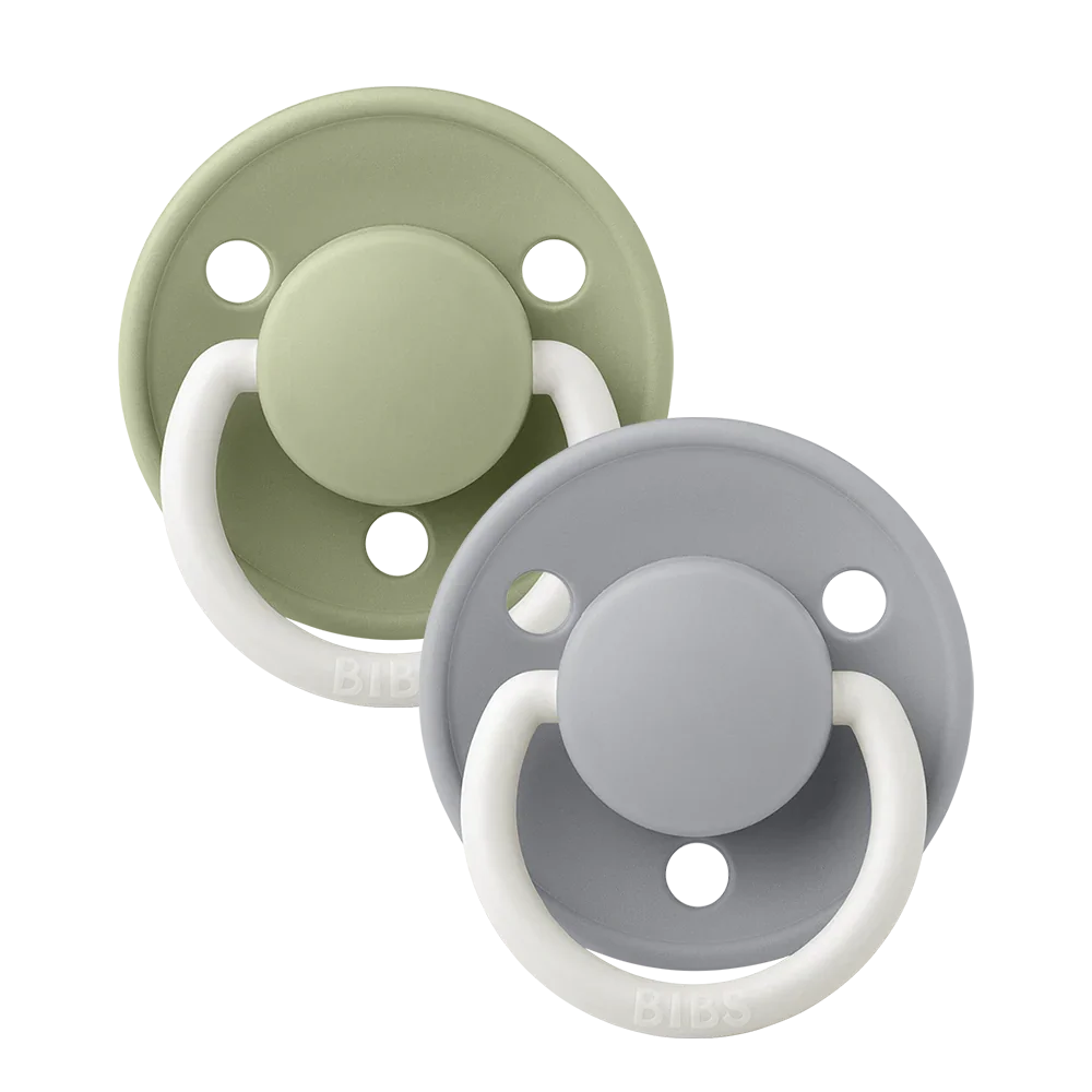 Duo suce bibs de lux NUIT - Sauge/nuage