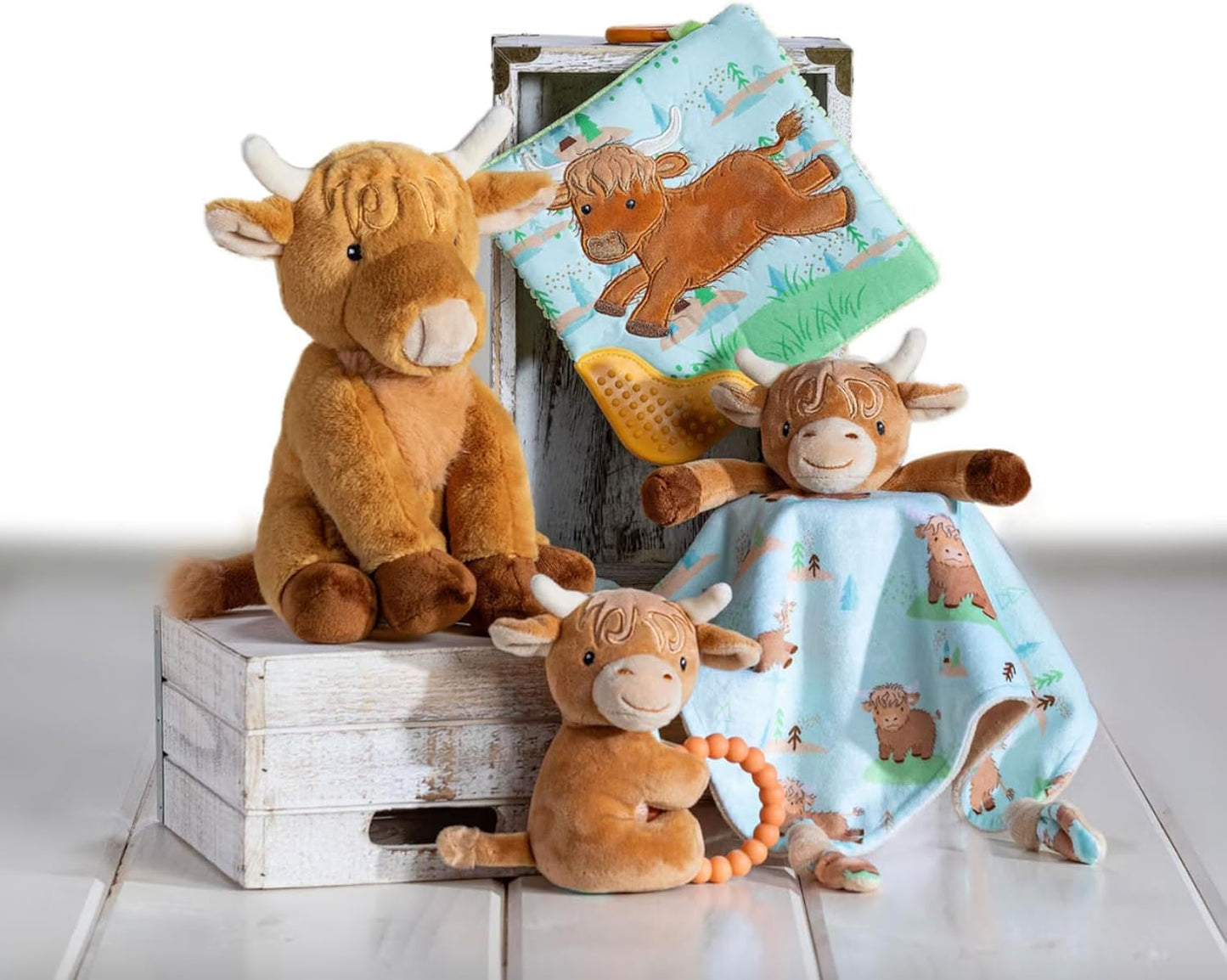 Doudou personnage - Hetty la vache highlander