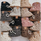 Pantouffles en laine - coton