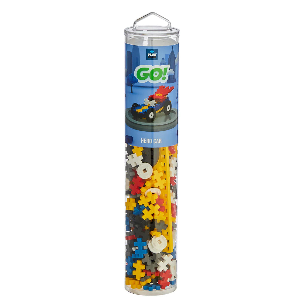 Tube go! - voiture super héros - 200 pièces