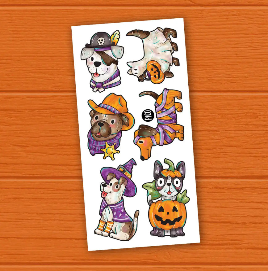 Tatouages temporaires hypoallergène - Collection Halloween