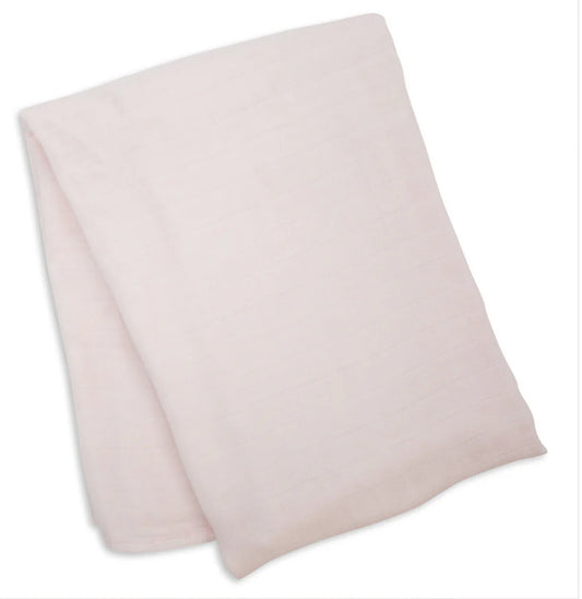 Mouseline bamboo/coton -Rose