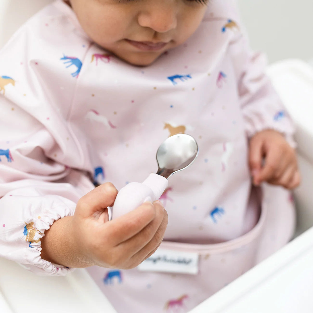 Ustensil d’apprentissage Éléphants rose