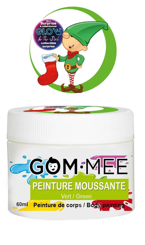 Peinture moussante pour le corps - Vert Glow