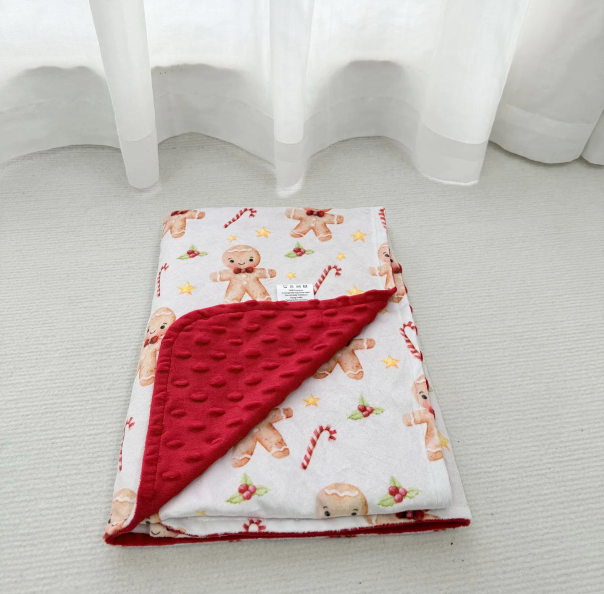 Doudou Minky & Minky dot - Noël - Bonhomme en pain d’épice